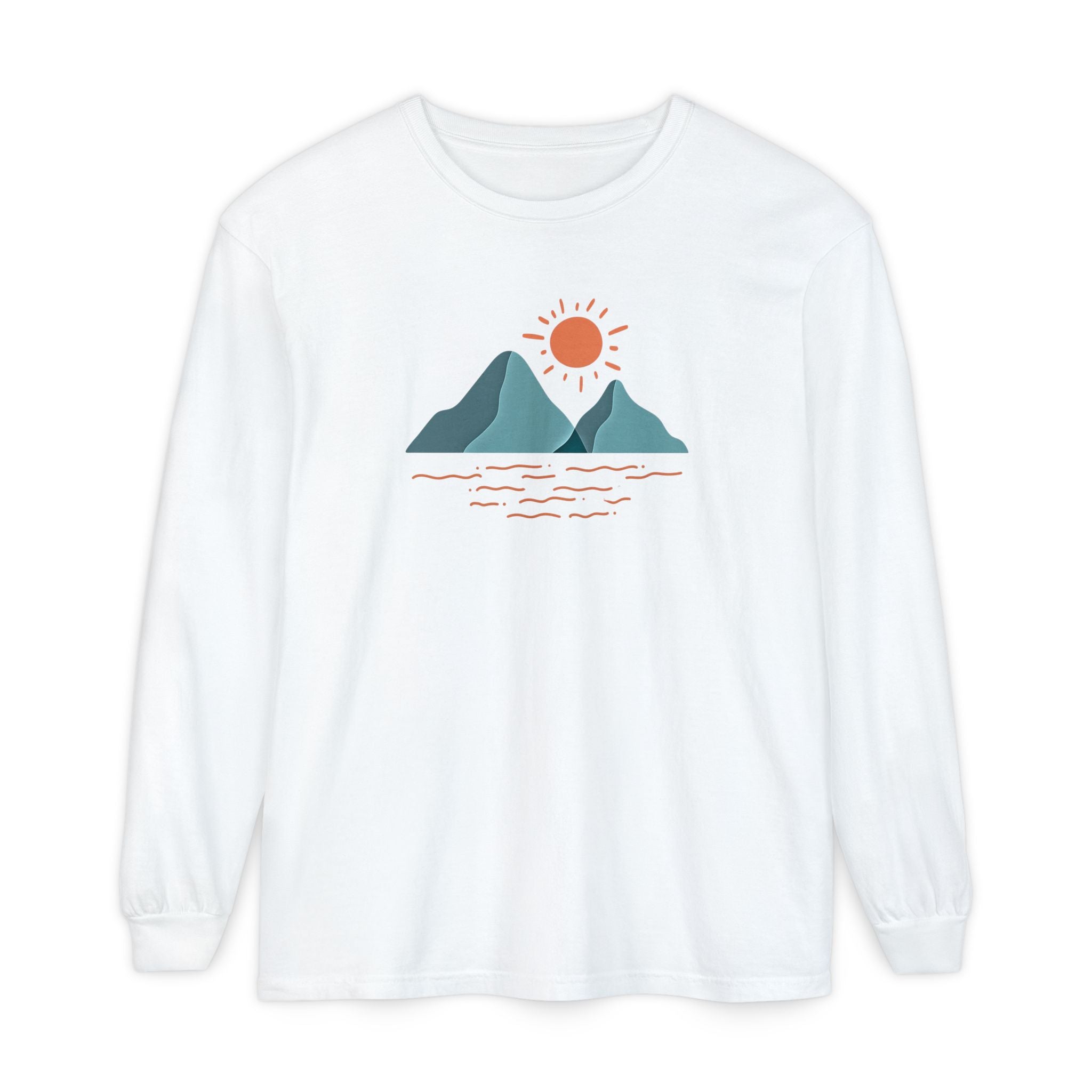 Mountain Sunrise Long Sleeve Tee - Wild & Wander Adventure Shirt