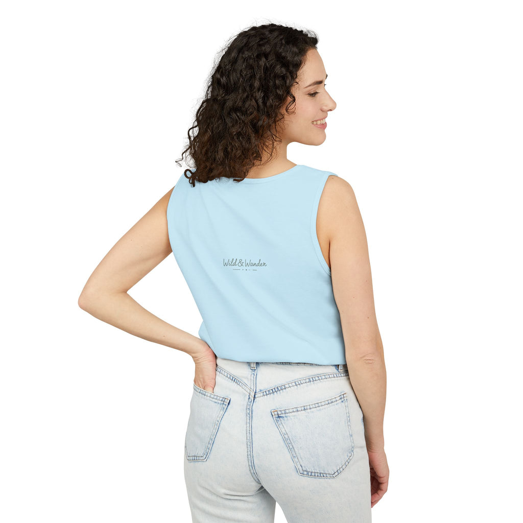 Get a Little Wild Bear Tank Top - Nature Graphic | Soft Garment-Dyed Unisex Fit