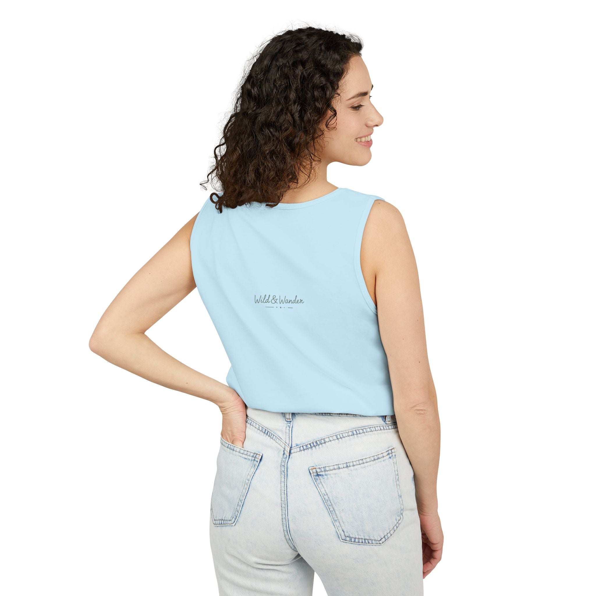 Get a Little Wild Bear Tank Top - Nature Graphic | Soft Garment-Dyed Unisex Fit
