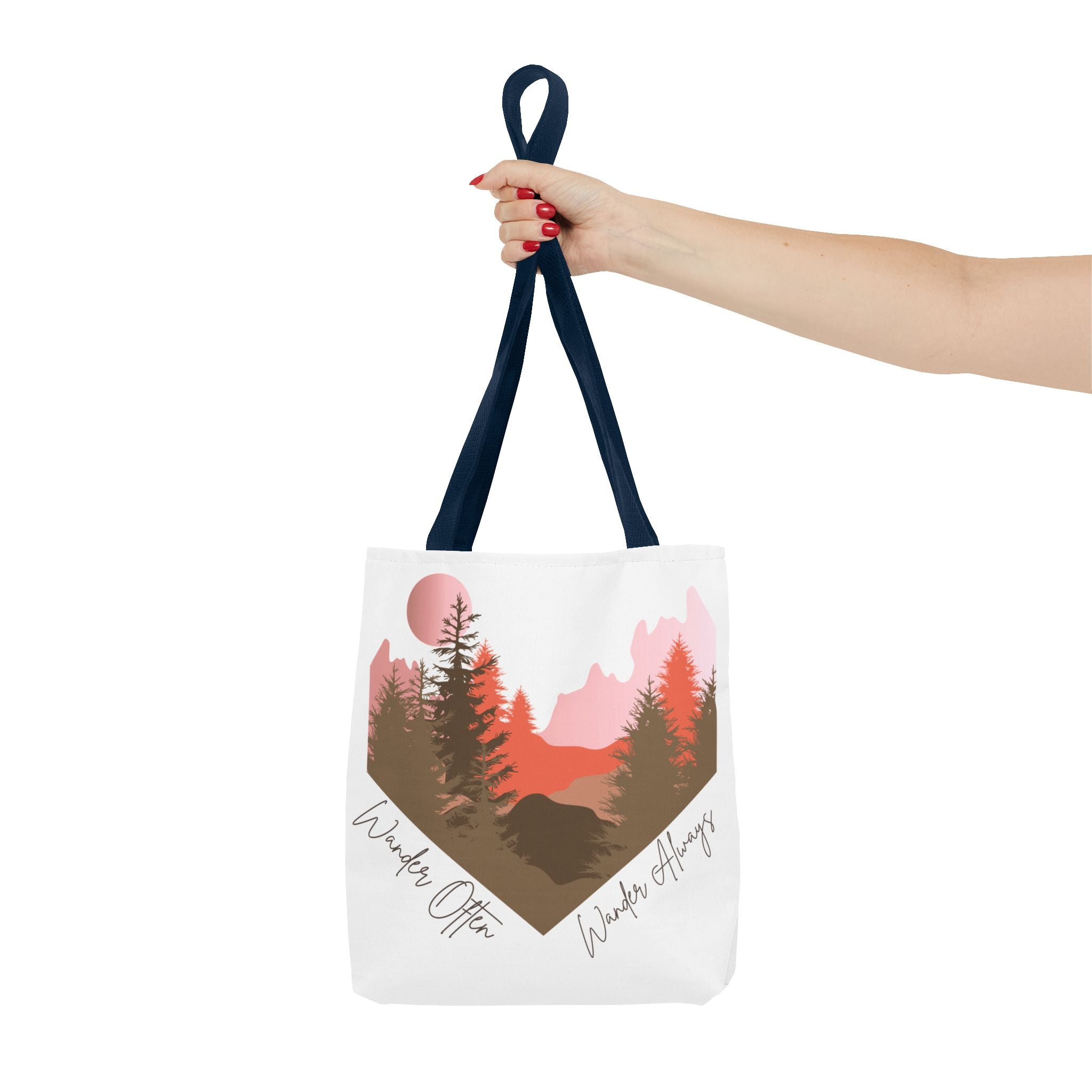Wander Always Sunset Mountain Heart Tote Bag - Wild & Wander Collection (Free Shipping)
